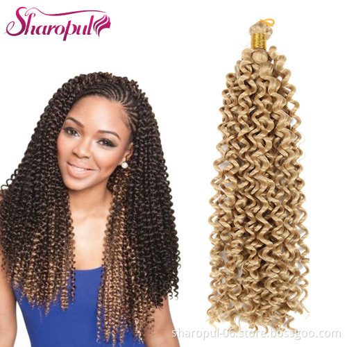wholesale Bohemia synthetic deep curly spring twist water wave crochet braid hair hair extension